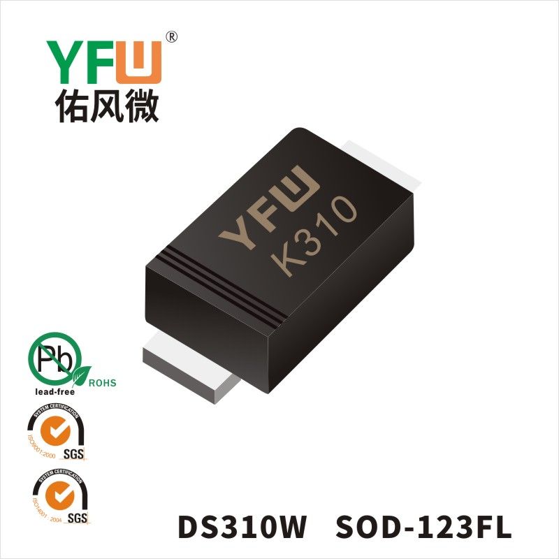 DS310W SOD-123FL肖特基二極管 YFW佑風微原廠